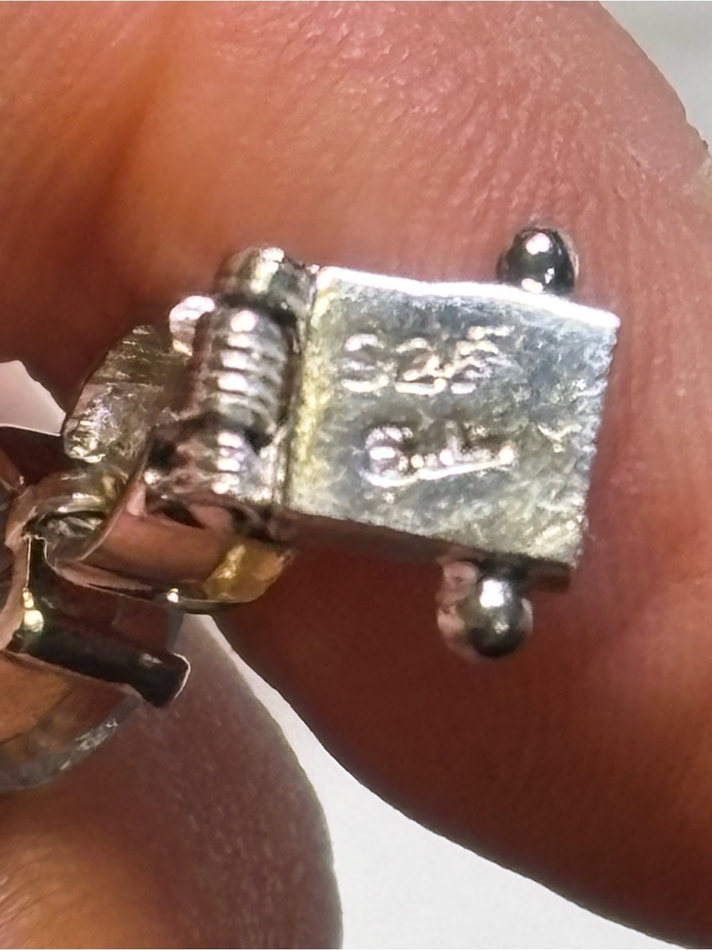 Sterling silver bracelet with various gemstones - Picture 10 of 12